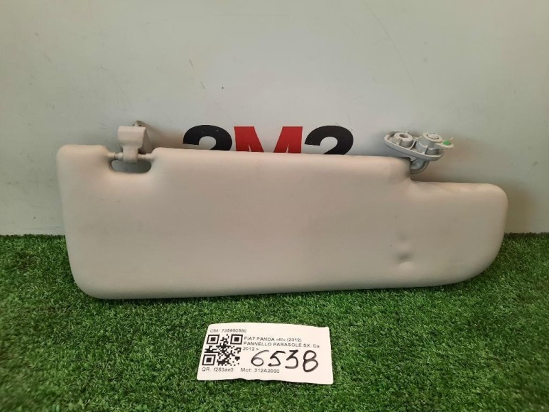 Pannello Parasole SX 735660550 Fiat Panda III 2012