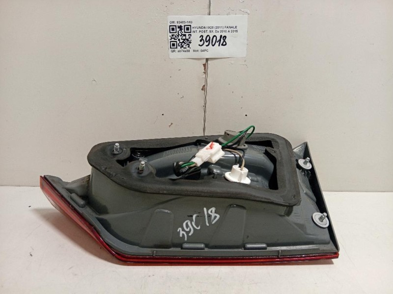 Fanale INT POST SX 92403-1K0 Hyundai IX20 2011