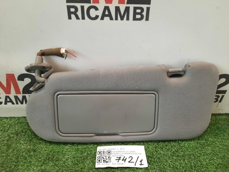 Pannello Parasole SX 852113E040CY Kia Sorento II 2006