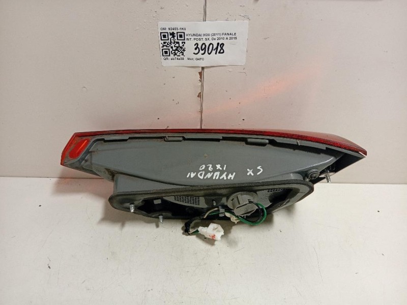 Fanale INT POST SX 92403-1K0 Hyundai IX20 2011