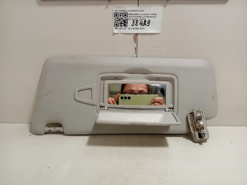 Pannello Parasole SX PANNELLO PARASOLE SX Mercedes Classe B W246 2012