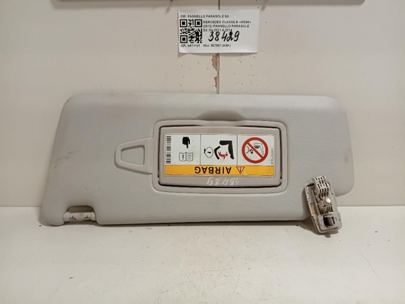 Pannello Parasole SX PANNELLO PARASOLE SX Mercedes Classe B W246 2012