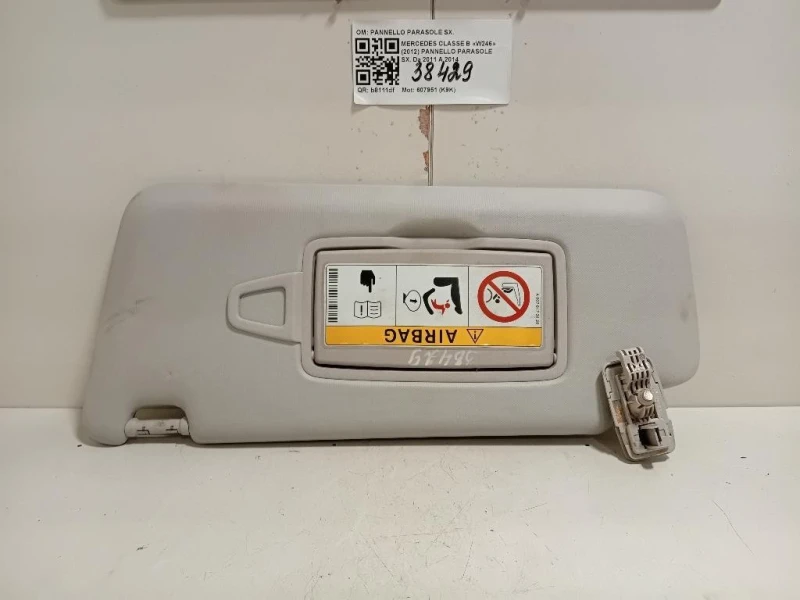 Pannello Parasole SX PANNELLO PARASOLE SX Mercedes Classe B W246 2012