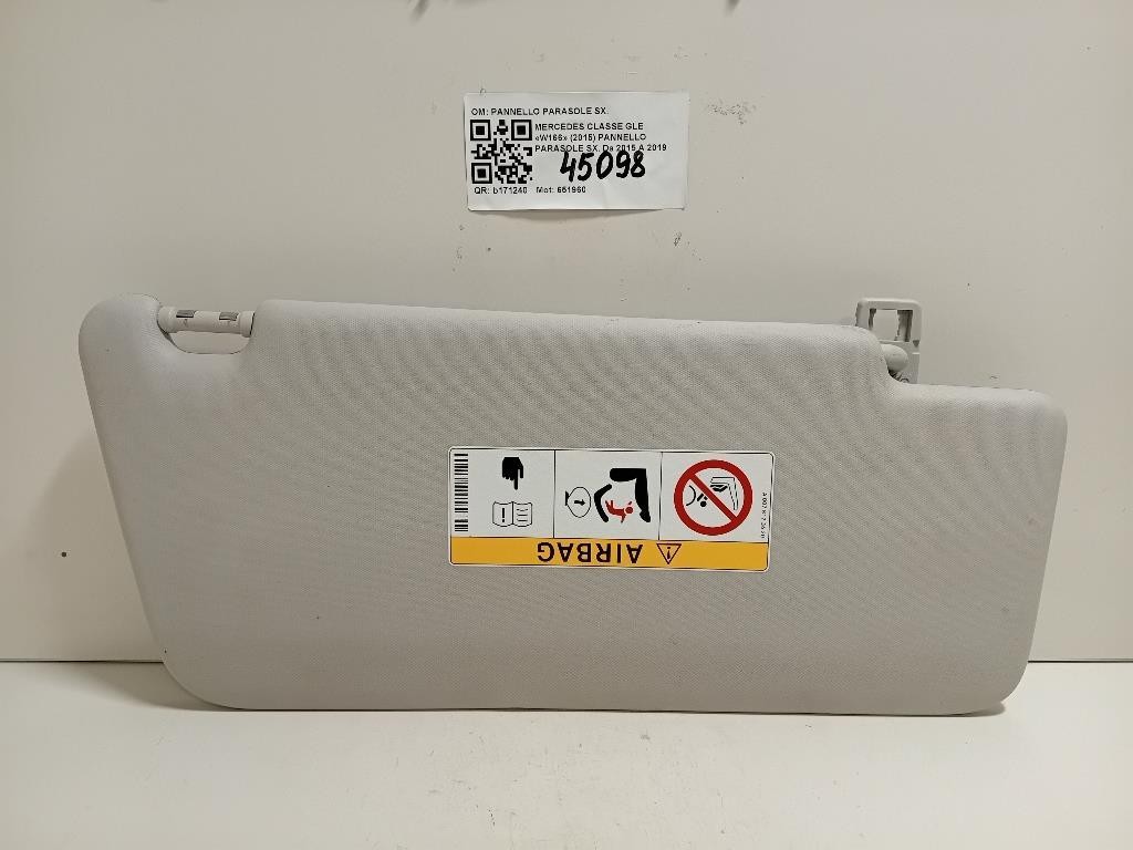 Pannello Parasole SX PANNELLO PARASOLE SX Mercedes Classe GLE W166 2015