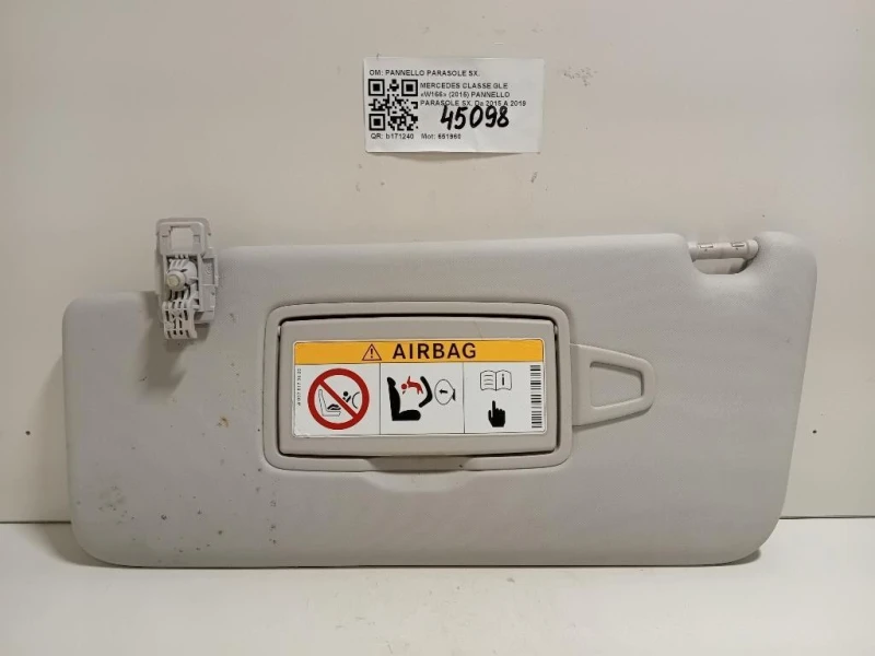 Pannello Parasole SX PANNELLO PARASOLE SX Mercedes Classe GLE W166 2015