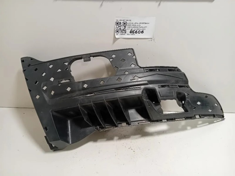 Staffa Sostegno Paraurti ANT DX 8P4 807 096 RE Audi A3 8PA Sportback 2008