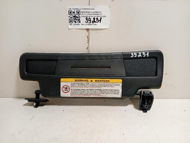 Pannello Parasole SX PANNELLO PARASOLE SX Mercedes Classe SLK R171 2004