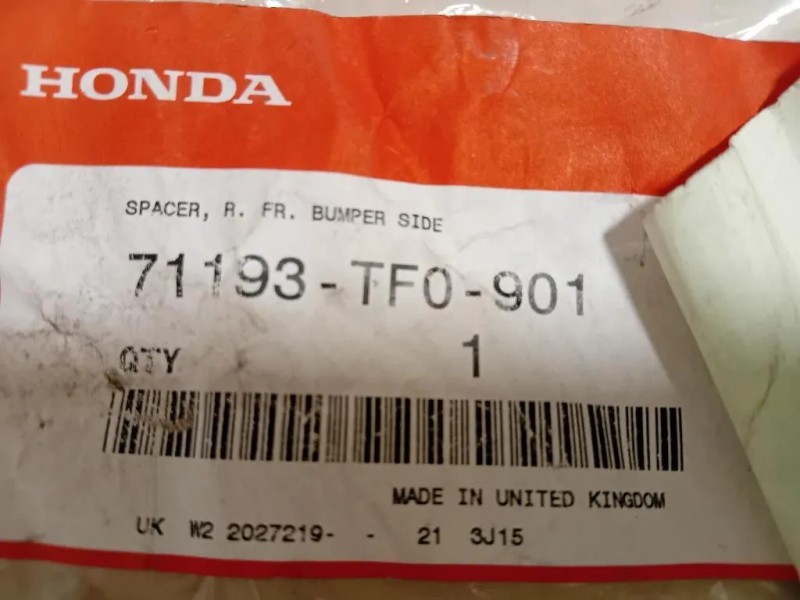 Staffa Sostegno Paraurti ANT DX 71193-TF0-901 Honda JAZZ IV 2023