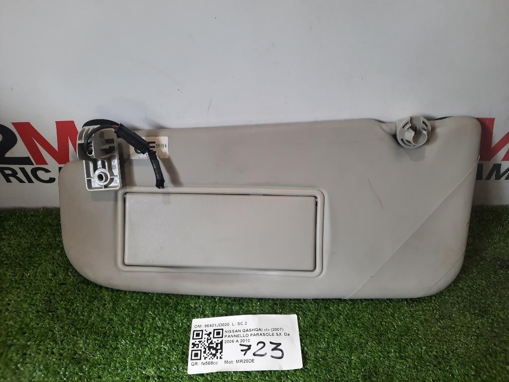 Pannello Parasole SX 96401JD020 Nissan Qashqai I 2007