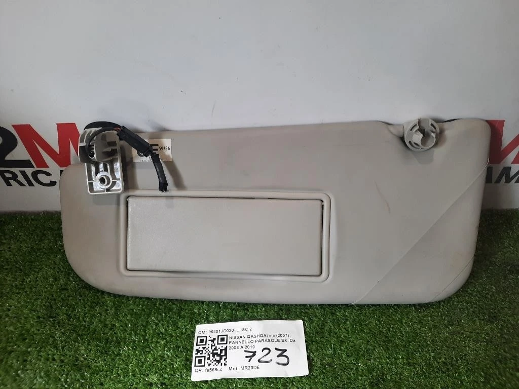 Pannello Parasole SX 96401JD020 Nissan Qashqai I 2007