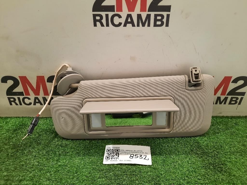 Pannello Parasole SX 13305546 Opel Meriva B 2010