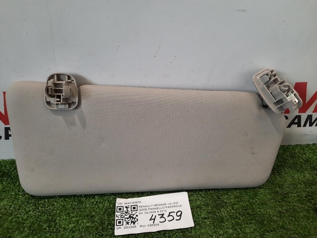 Pannello Parasole SX ANT SX Renault Mégane III SW 2009