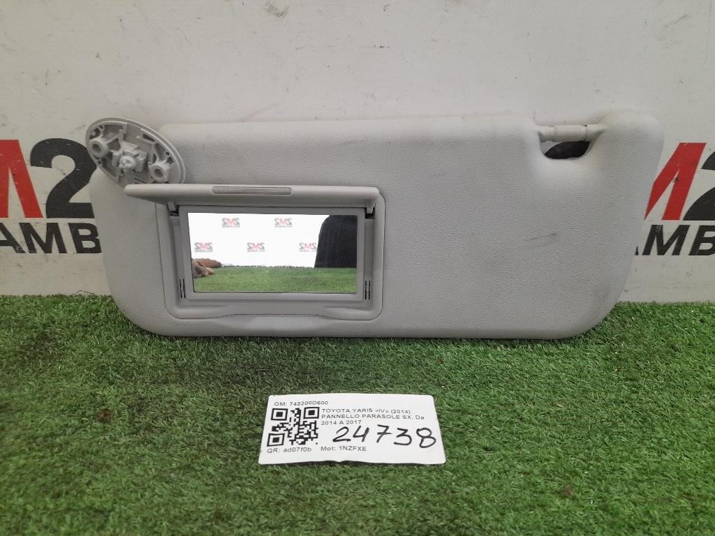 Pannello Parasole SX 743200D600 Toyota Yaris IV 2014