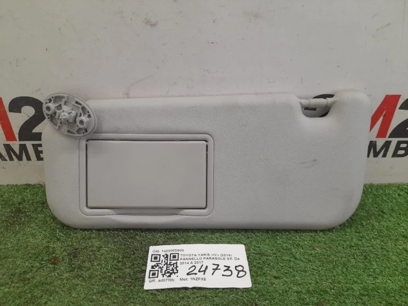 Pannello Parasole SX 743200D600 Toyota Yaris IV 2014