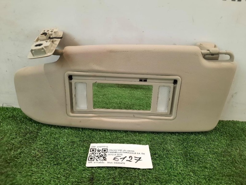 Pannello Parasole SX 31377713 PARASOLE Volvo V40 II 2012