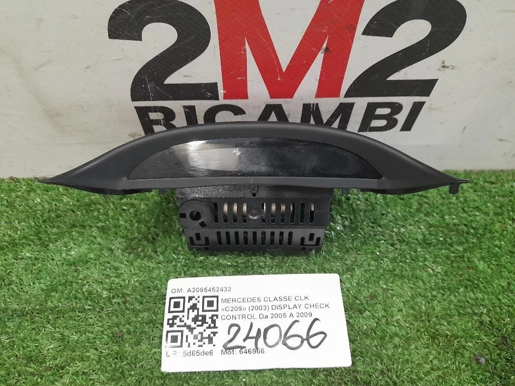Display Check Control A2095452432 Mercedes Classe CLK C209 2003