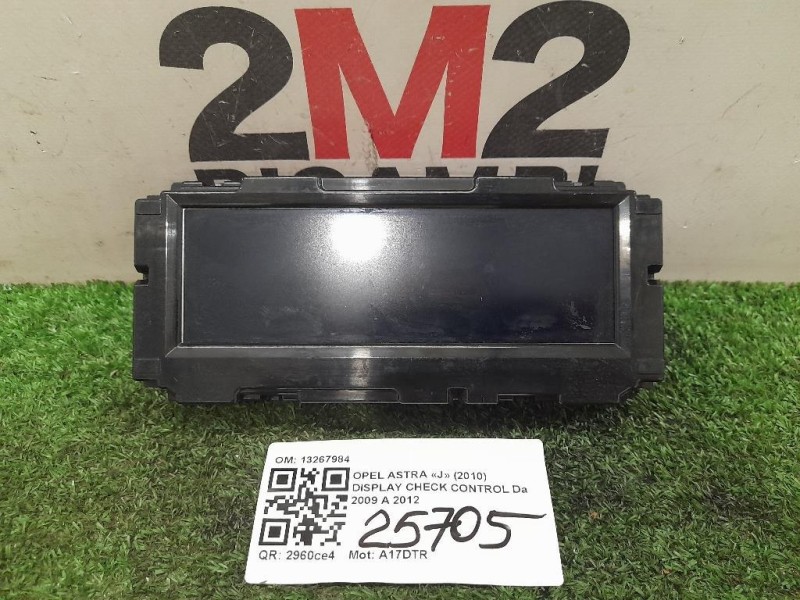 Display Check Control 13267984 Opel Astra J 2010