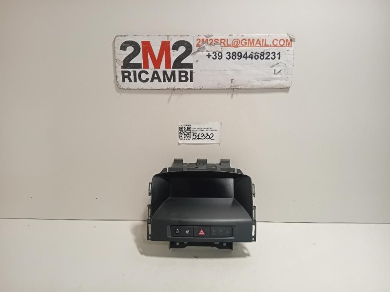 Display Check Control 22858076 Opel Astra J 2012