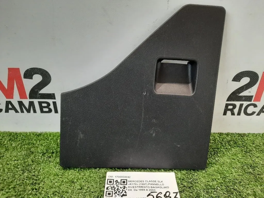 Pannello Rivestimento Bagagliaio DX 1706930042 Mercedes Classe SLK R170 1997