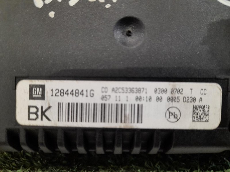 Display Check Control 12844841G Opel Insignia A 2009