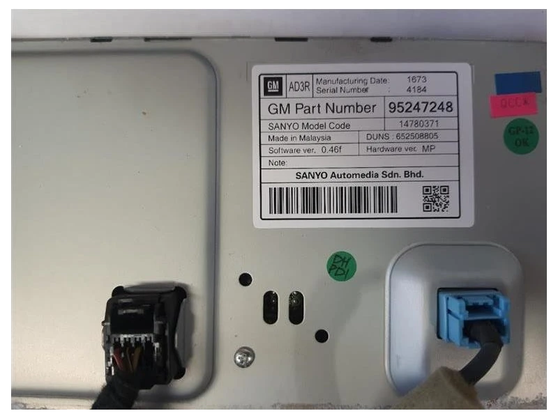 Display Check Control 22915943 Opel Mokka 2013