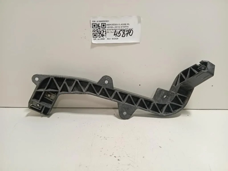Staffa Sostegno Paraurti ANT SX A1666263631 Mercedes Classe ML W166 2012
