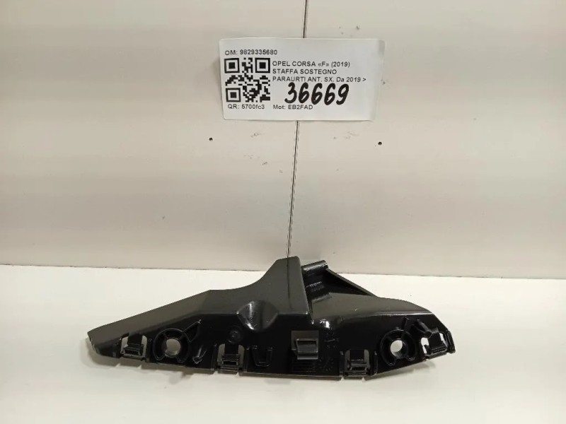 Staffa Sostegno Paraurti ANT SX 9829335680 Opel Corsa F 2019