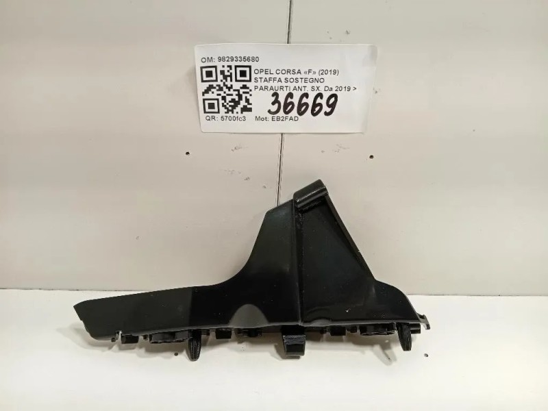 Staffa Sostegno Paraurti ANT SX 9829335680 Opel Corsa F 2019