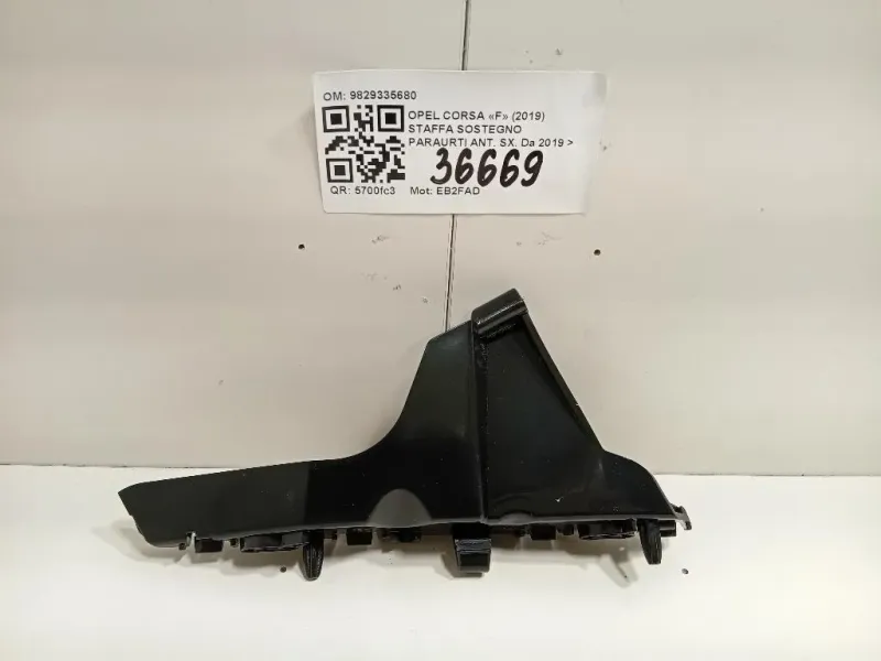 Staffa Sostegno Paraurti ANT SX 9829335680 Opel Corsa F 2019