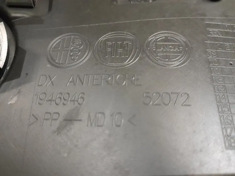 Pannello Rivestimento Porta ANT DX 1946918 Alfa Romeo Giulietta 2010