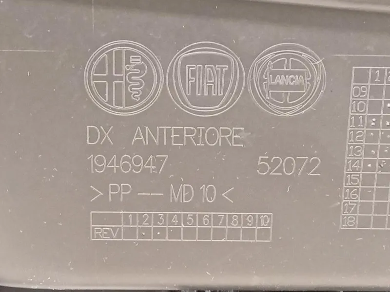 Pannello Rivestimento Porta ANT DX 156092165 Alfa Romeo Giulietta 2010