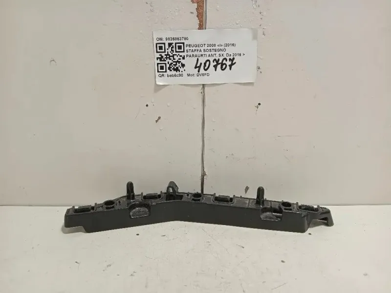 Staffa Sostegno Paraurti ANT SX 9825853780 Peugeot 2008 I 2016