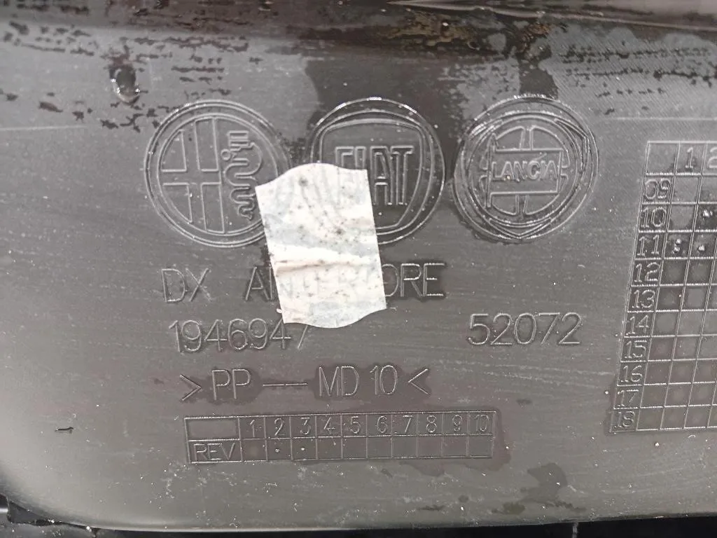 Pannello Rivestimento Porta ANT DX 156092165 Alfa Romeo Giulietta 2010