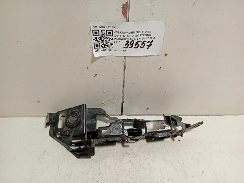 Staffa Sostegno Paraurti ANT SX 5G0 807 183 A Volkswagen GOLF VII 2013