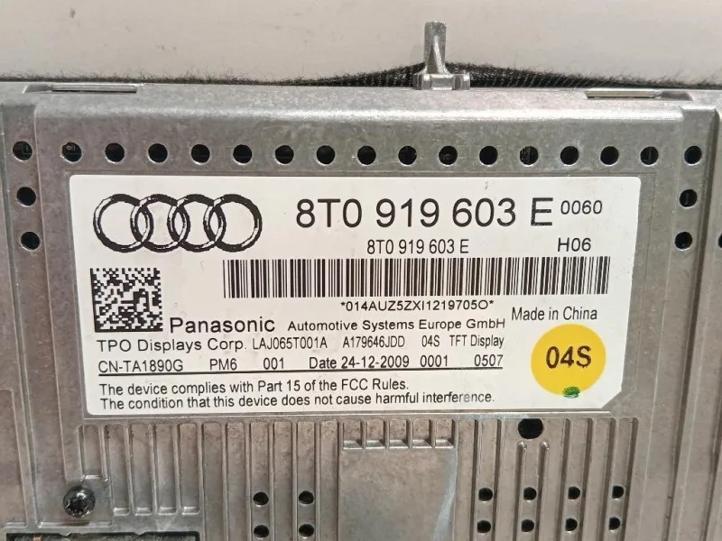 Display DI Navigazione 8T0 919 603 E Audi A4 8EC 2005
