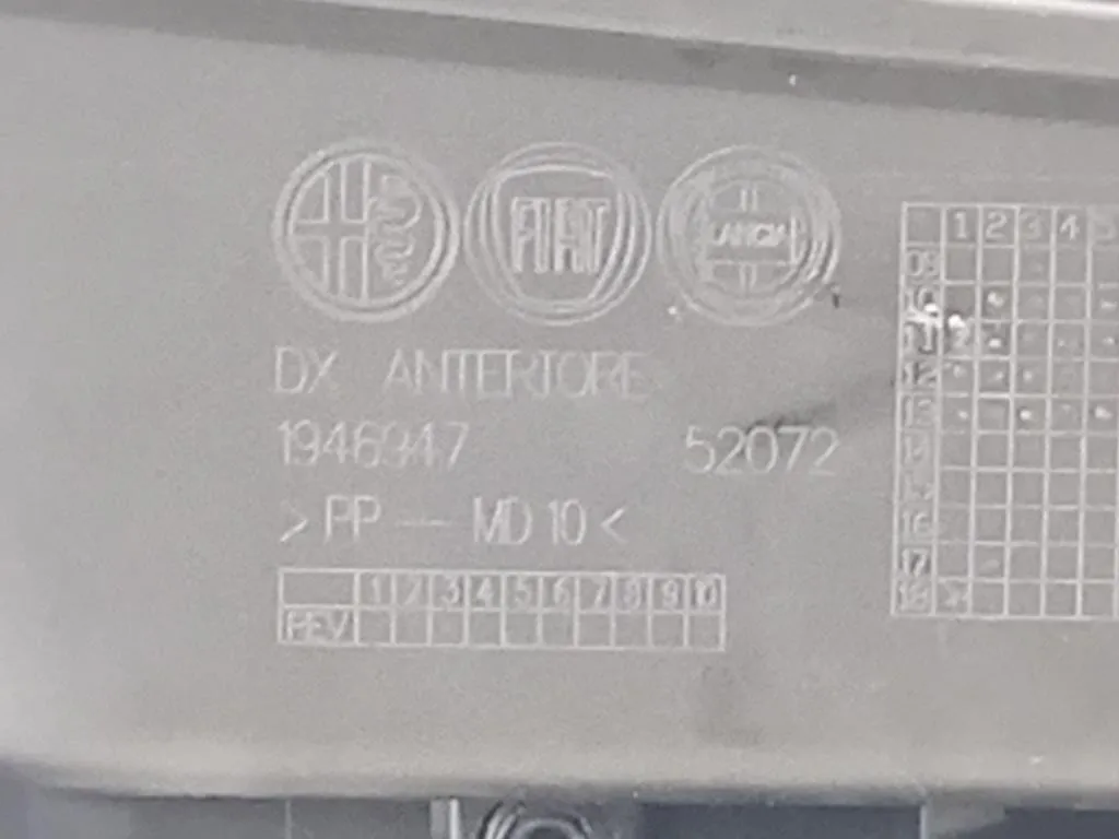 Pannello Rivestimento Porta ANT DX 156156905 Alfa Romeo Giulietta 2010