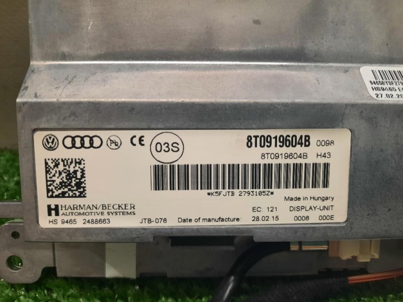 Display DI Navigazione 8T0919604B Audi A4 8K5 Avant 2012