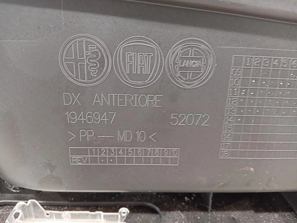 Pannello Rivestimento Porta ANT DX Alfa Romeo Giulietta 2013