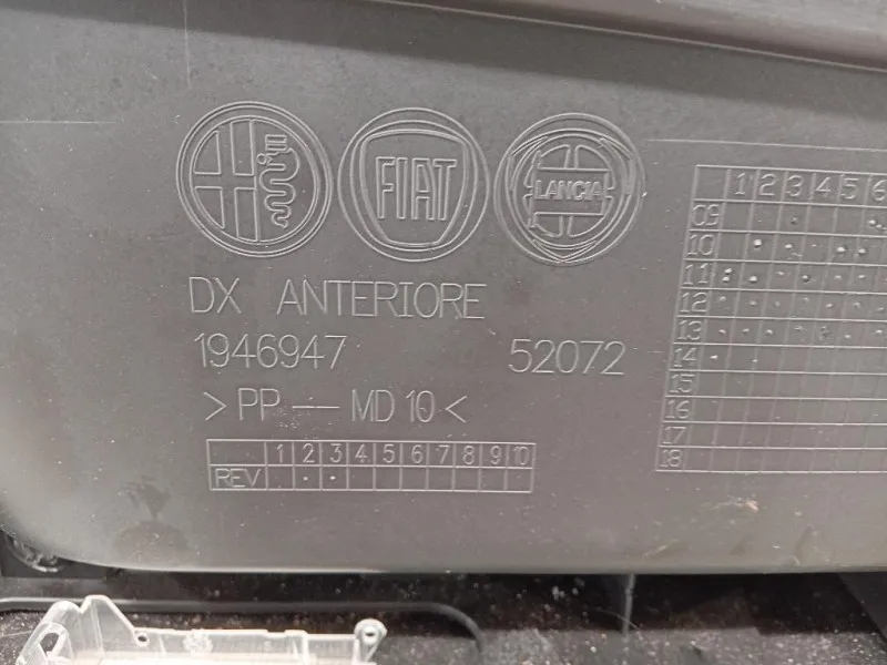 Pannello Rivestimento Porta ANT DX Alfa Romeo Giulietta 2013