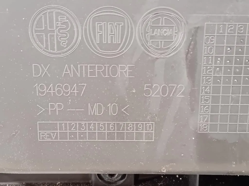 Pannello Rivestimento Porta ANT DX Alfa Romeo Giulietta 2013