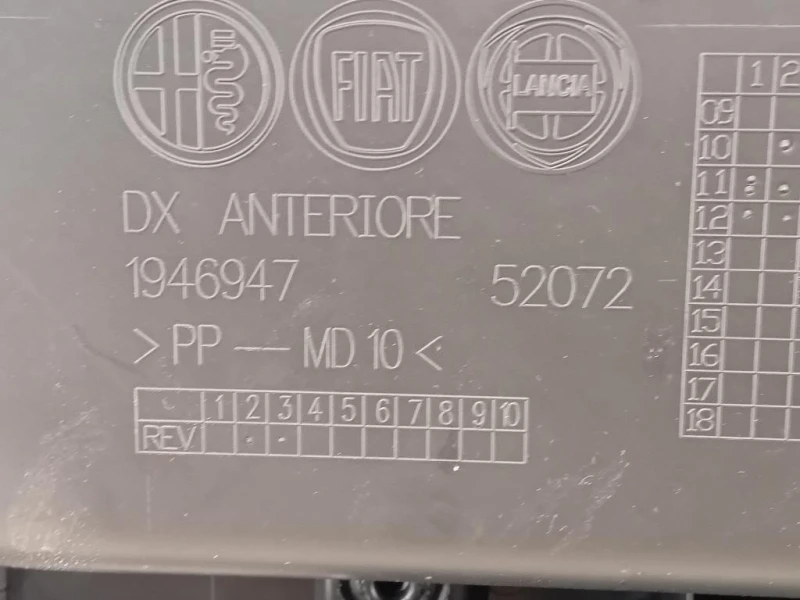 Pannello Rivestimento Porta ANT DX Alfa Romeo Giulietta 2013