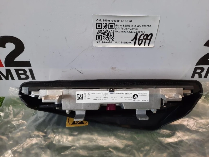 Display DI Navigazione 65508709339 Bmw Serie 2 F22 Coupe 2017