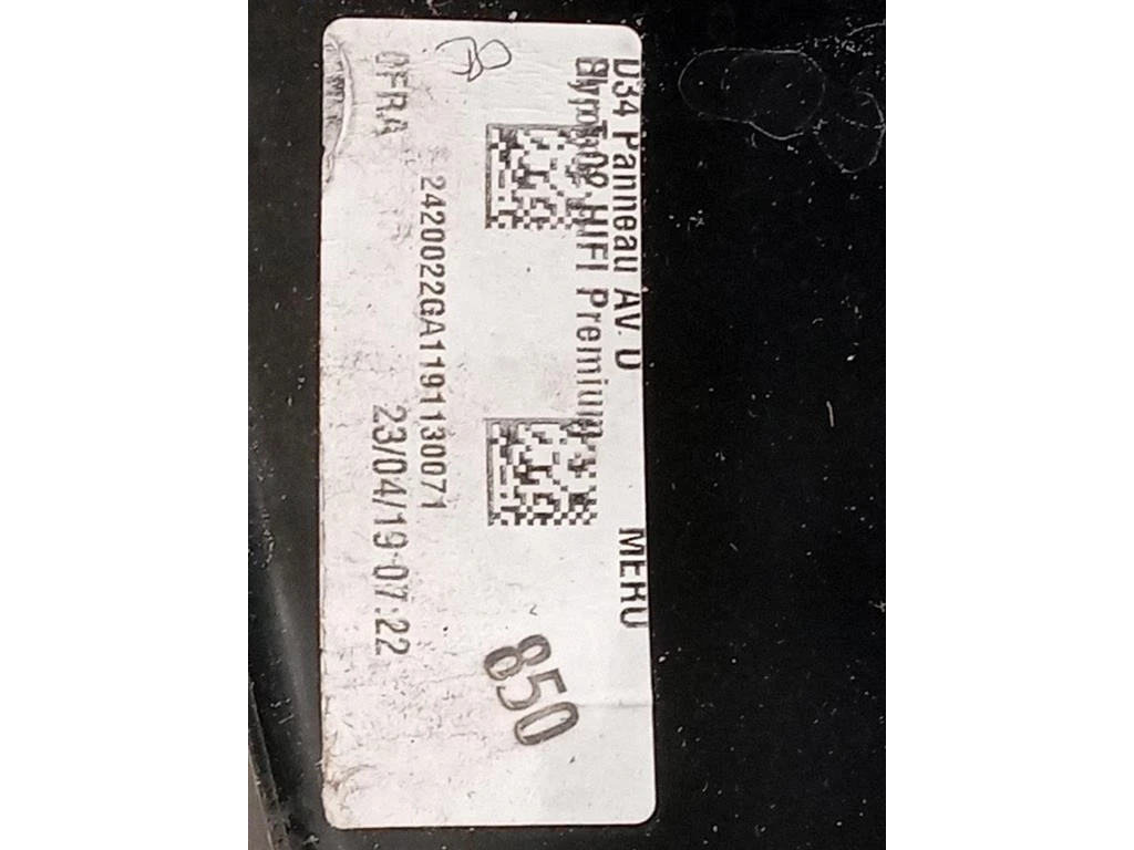 Pannello Rivestimento Porta ANT DX 98207797AC Citroen DS3 Crossback 2018