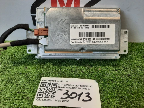 Display DI Navigazione 9673538880 NAVIGATORE RADIO Citroen DS3 2010