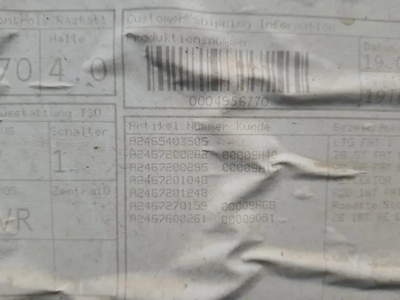 Pannello Rivestimento Porta ANT DX A24672002629H40 Mercedes Classe B W246 2012