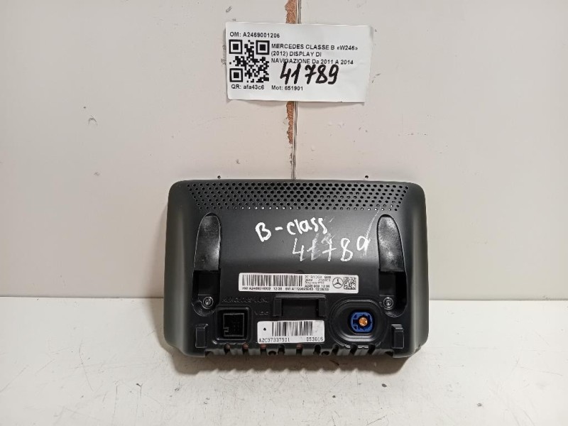Display DI Navigazione A2469001206 Mercedes Classe B W246 2012