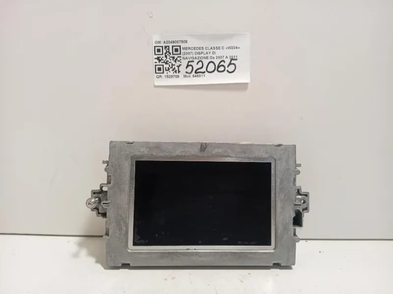 Display DI Navigazione A2049007508 Mercedes Classe C W204 2007