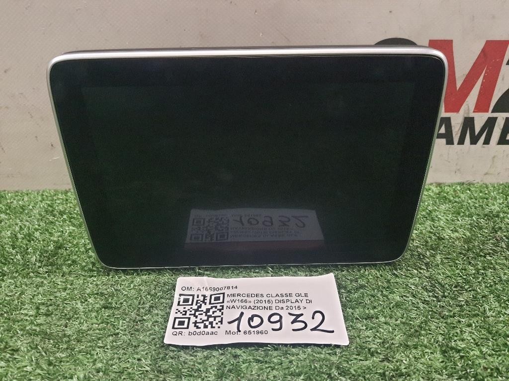 Display DI Navigazione A1669007814 Mercedes Classe GLE W166 2015