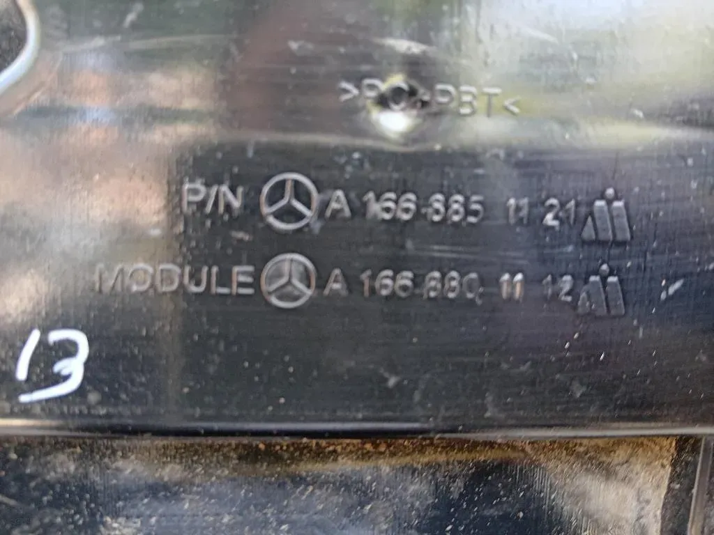 Supporto Copertura Plastica Montante Posteriore POST SX A1668851121 Mercedes Classe ML W166 2012