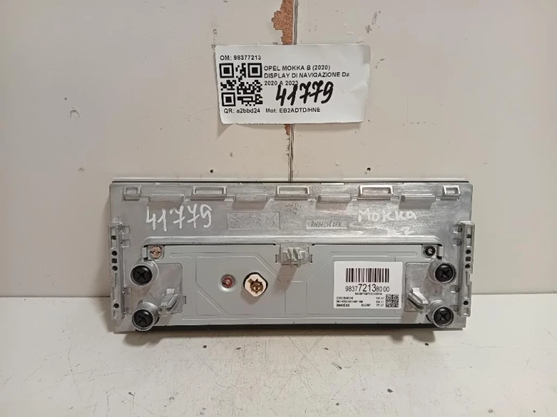 Display DI Navigazione 98377213 Opel Mokka B 2020